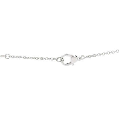 Hermes 18K White Gold Diamond Finesse Pendant Necklace 5 of 7