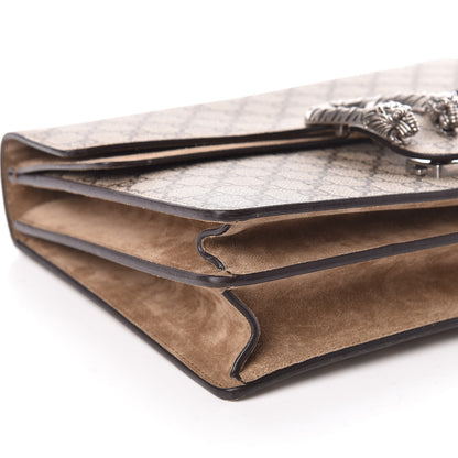 Gucci GG Supreme Monogram Medium Dionysus Shoulder Bag Taupe 8 of 10