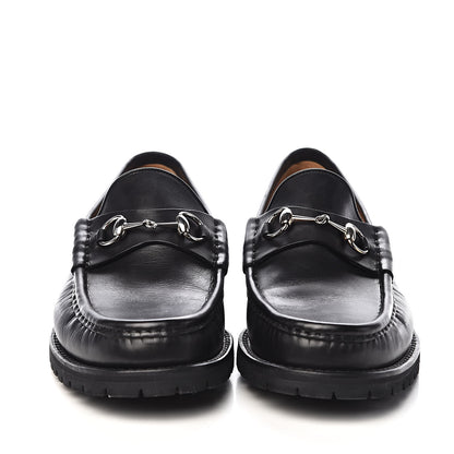 Gucci Laredo Calfskin Mens Horsebit Loafers 11 Black 2 of 10