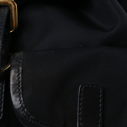 Prada Tessuto Nylon Soft Calfskin Backpack Black 8 of 13
