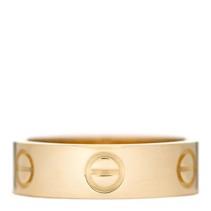 Cartier 18K Yellow Gold 5.5mm LOVE Ring 53 6.5 1 of 5