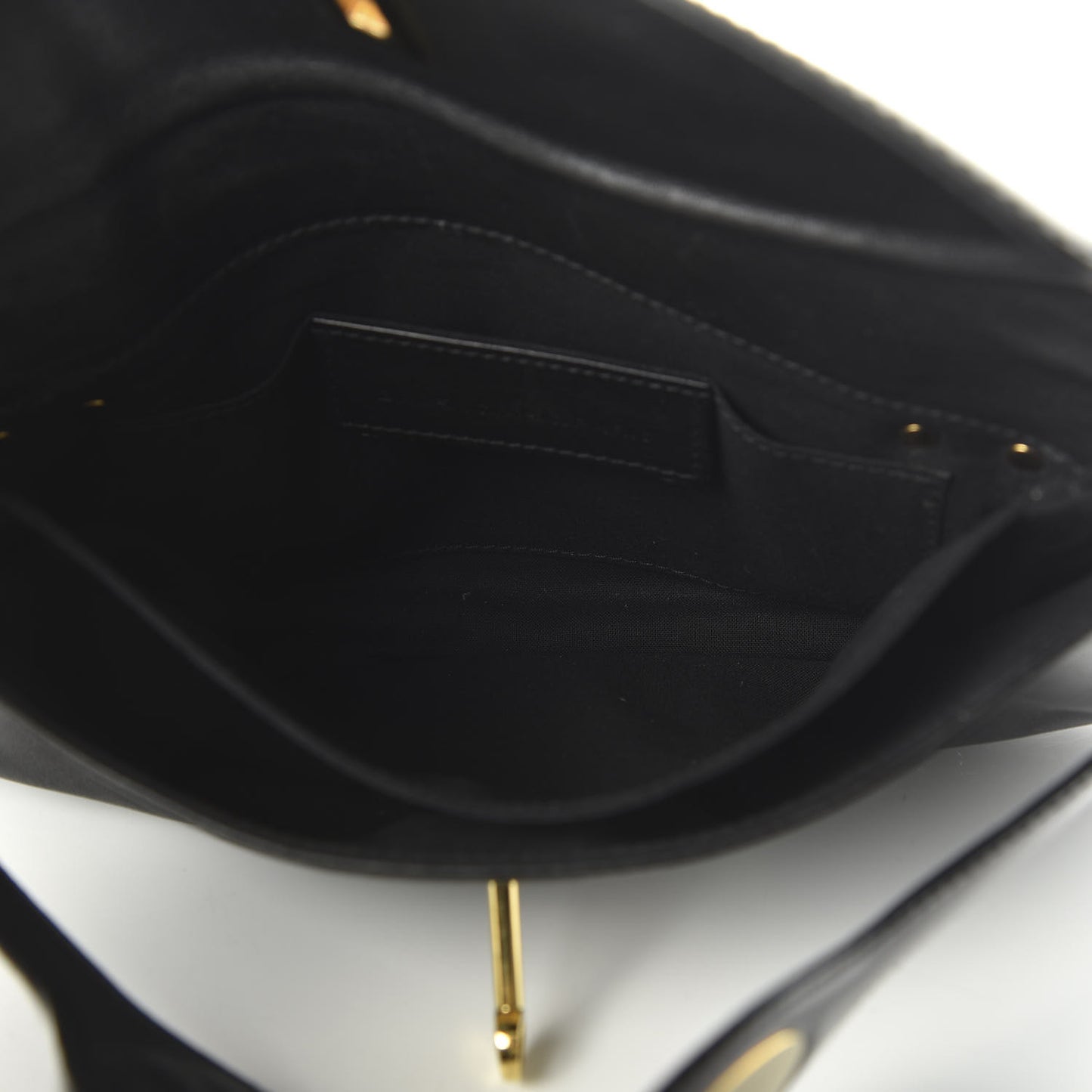 Calfskin Lune Clutch Black