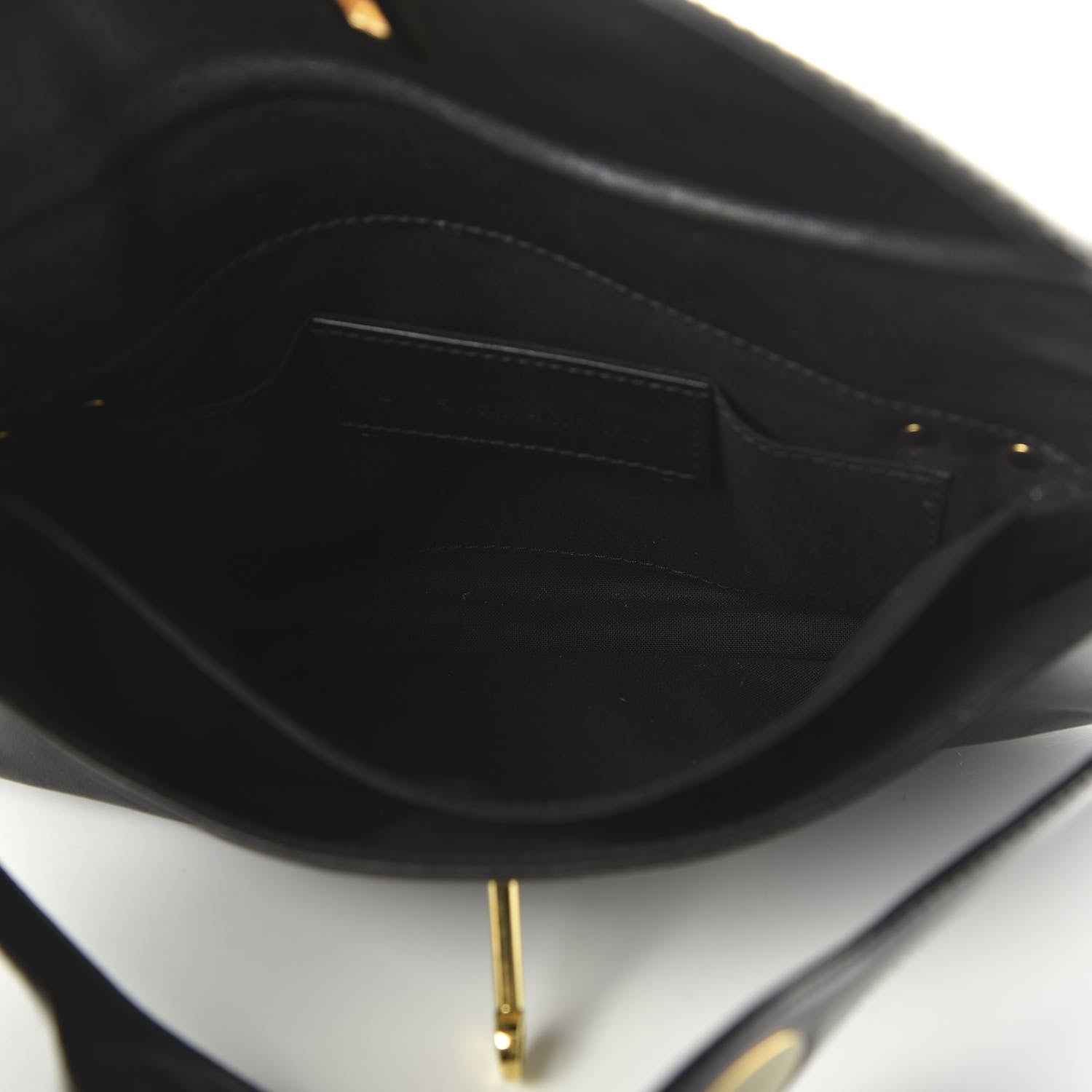 Balenciaga Calfskin Lune Clutch Black 5 of 10