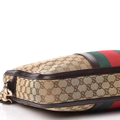 Gucci Monogram Web Briefcase Dark Brown 8 of 13