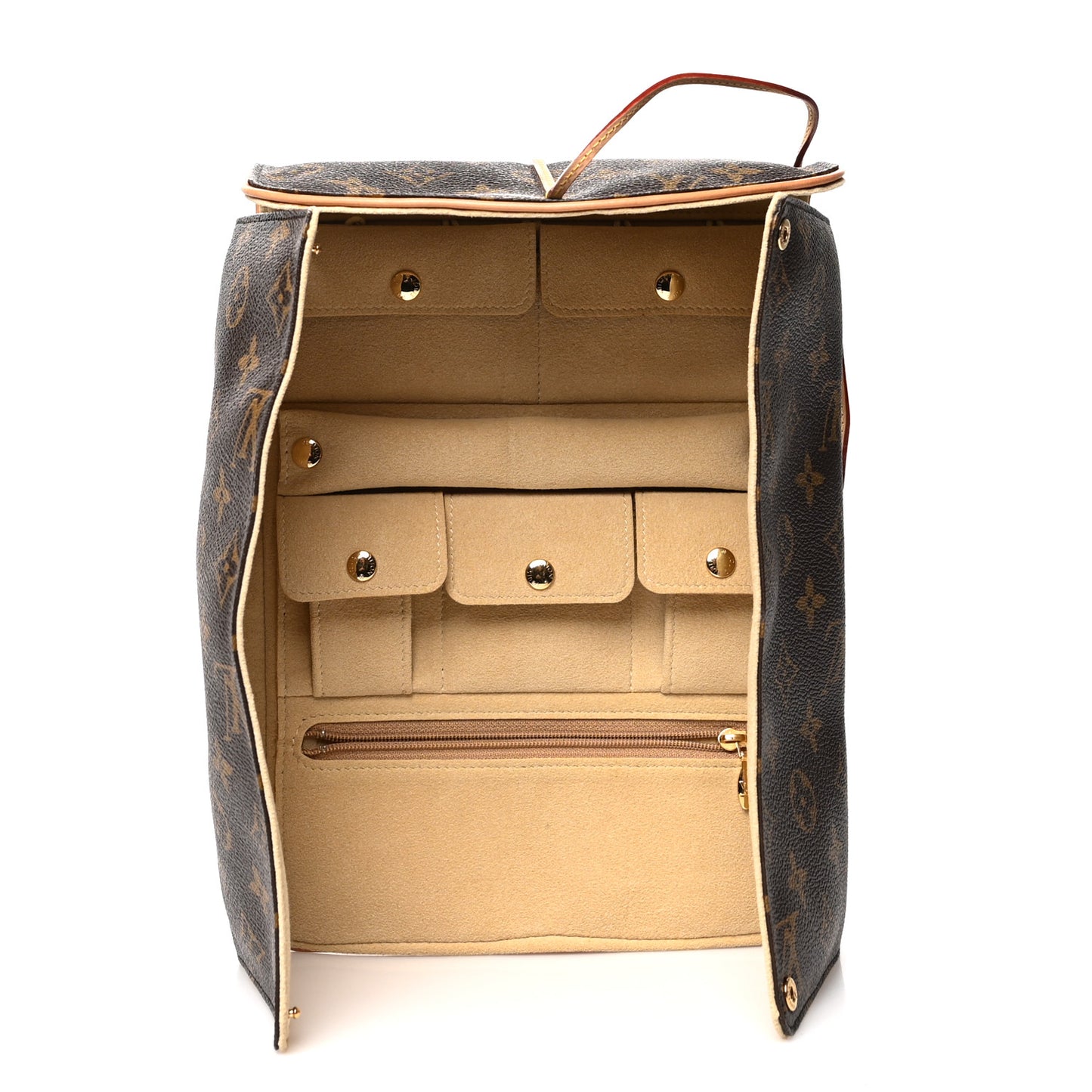 Monogram Jewelry Roll Pouch