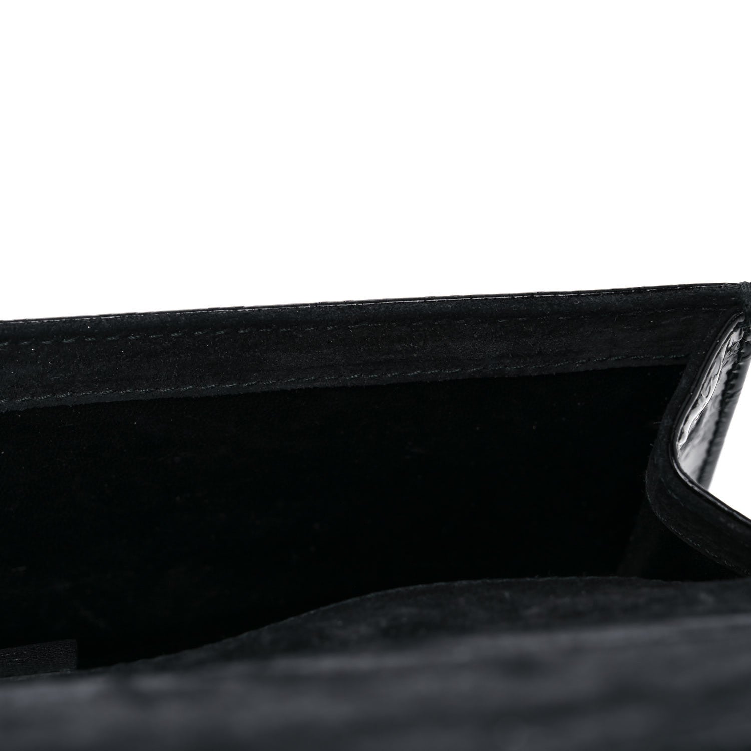 Gucci Patent Microguccissima Small Broadway Clutch Black 14 of 15