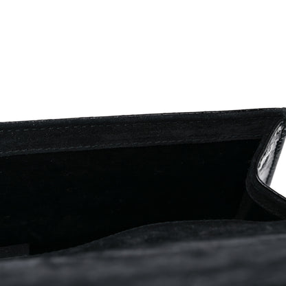 Gucci Patent Microguccissima Small Broadway Clutch Black 14 of 15