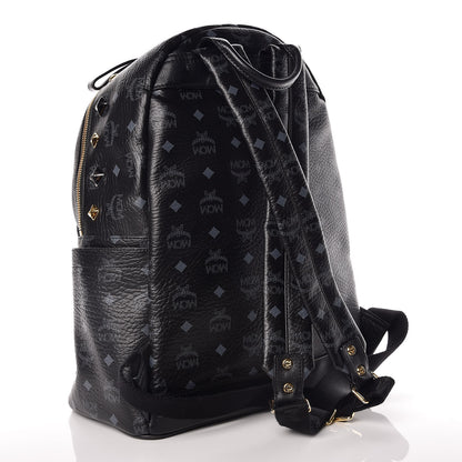 MCM Visetos Studded Medium Stark M Backpack Black 3 of 17
