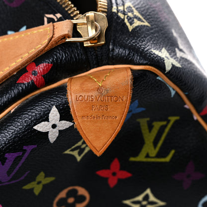 Louis Vuitton Monogram Multicolor Keepall 45 Black 6 of 35