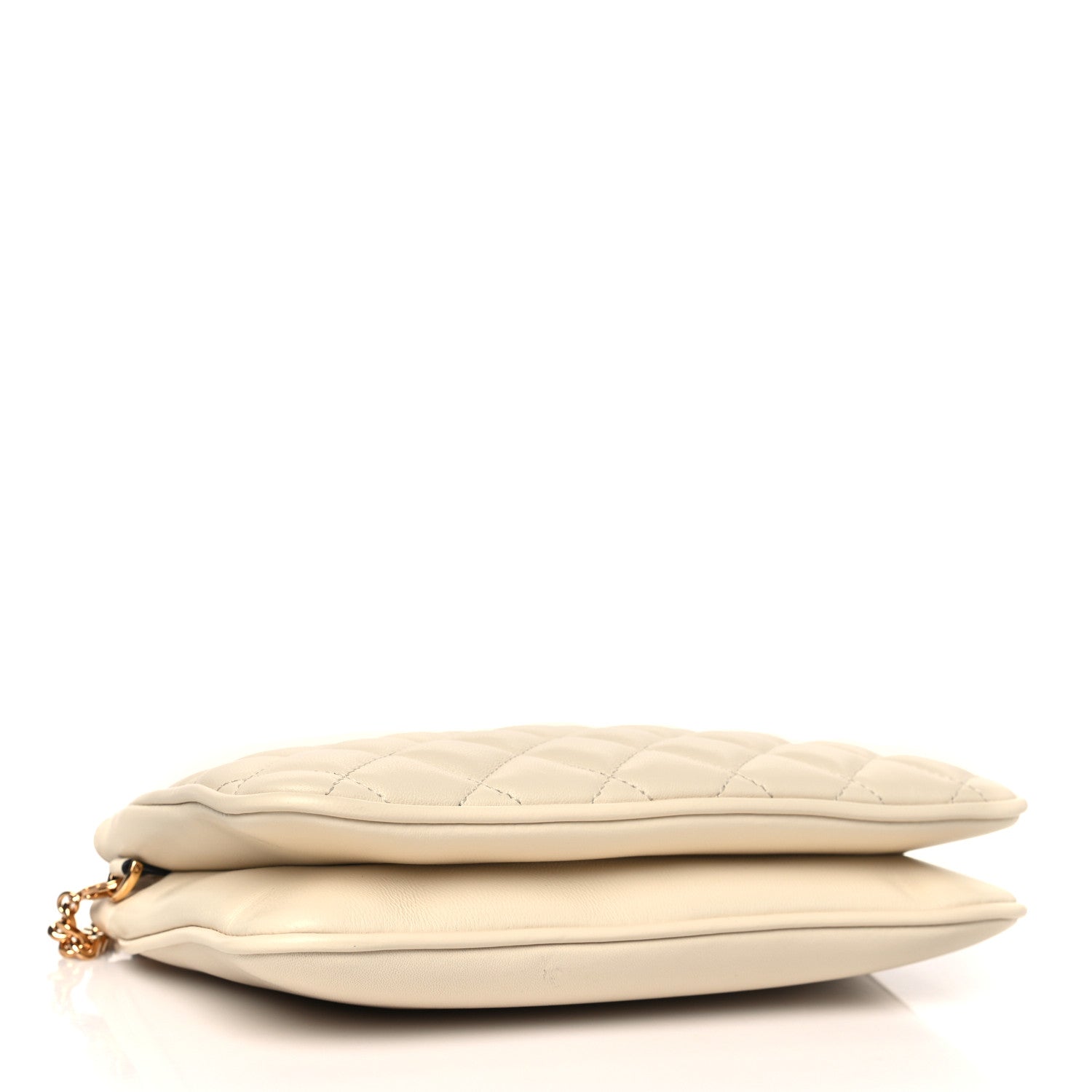 Versace Nappa Quilted La Medusa Shoulder Bag Off White 4 of 8