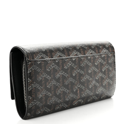 Goyard Goyardine Varenne Long Wallet Black 3 of 7