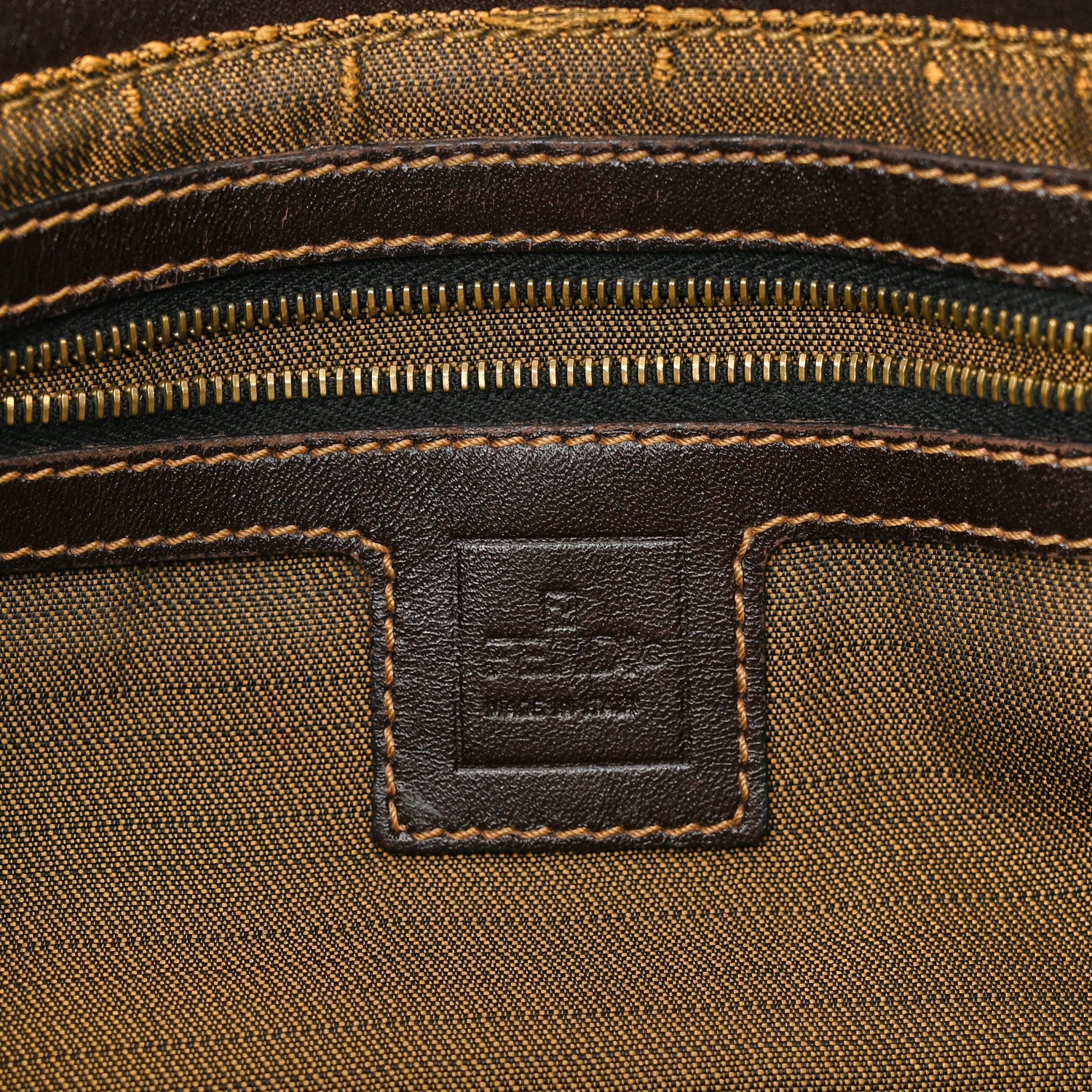 Fendi Zucca Shoulder Bag Tobacco 5 of 12