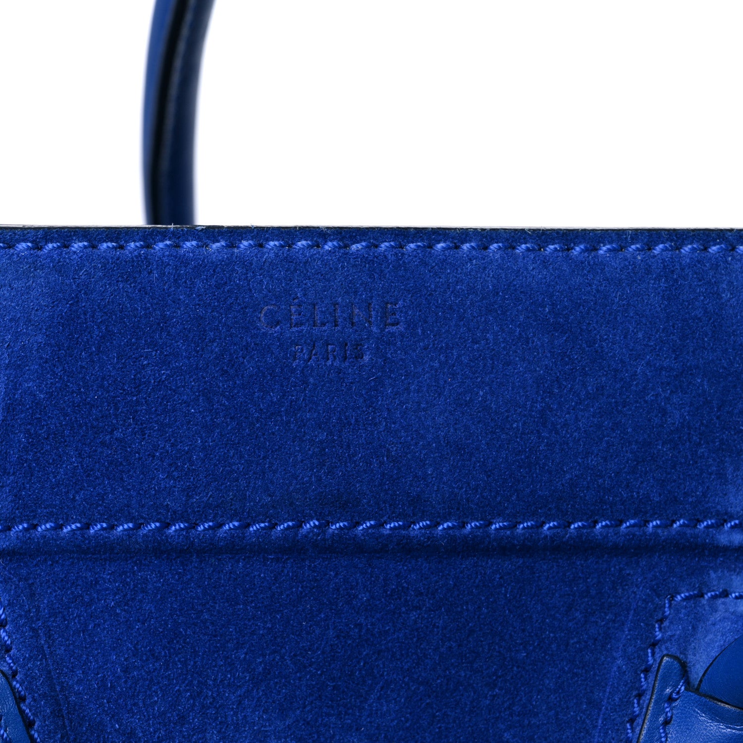 Celine Suede Medium Phantom Luggage Colbalt Blue 19 of 19