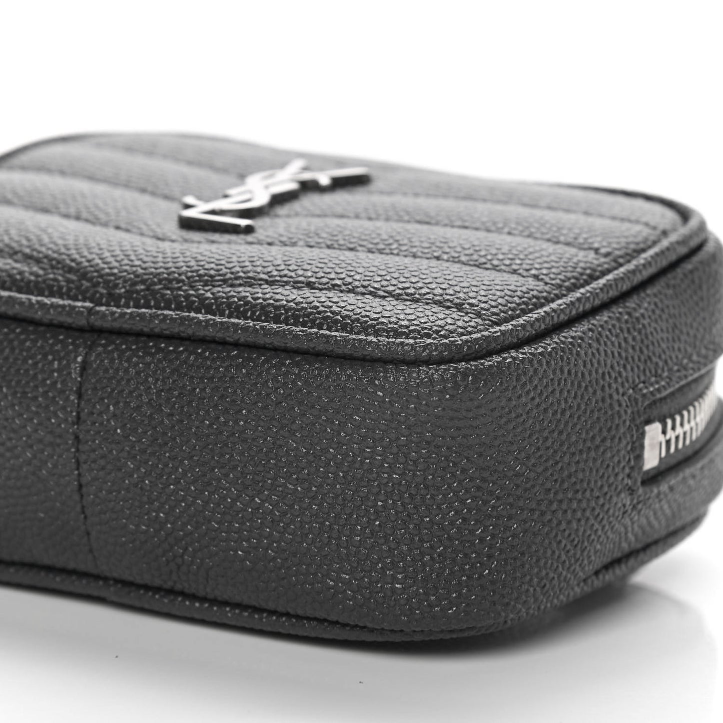 Grain De Poudre Matelasse Monogram Baby Lou Camera Bag Dark Smog
