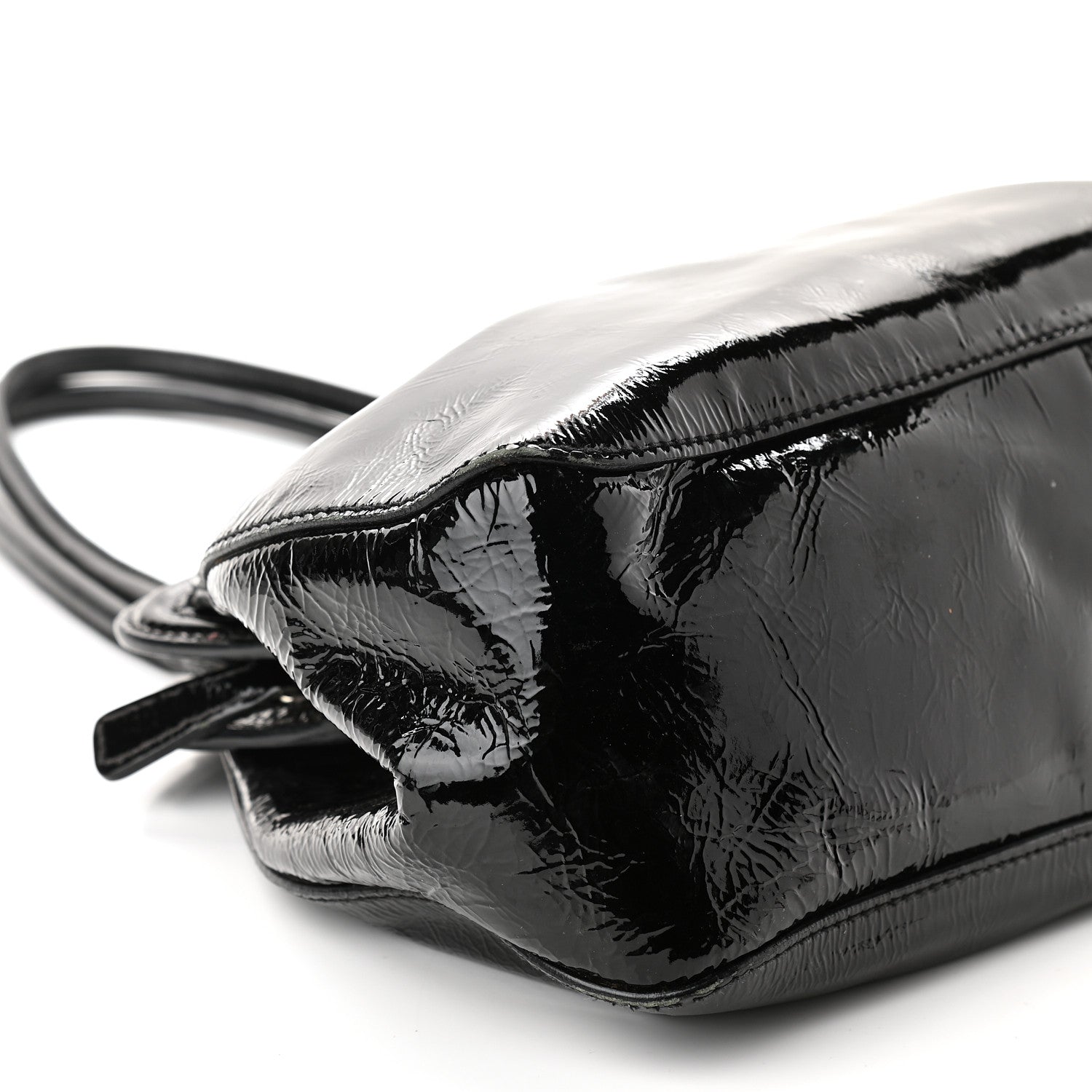 Miu Miu Vitello Shine Top Handle Bag Black 4 of 10