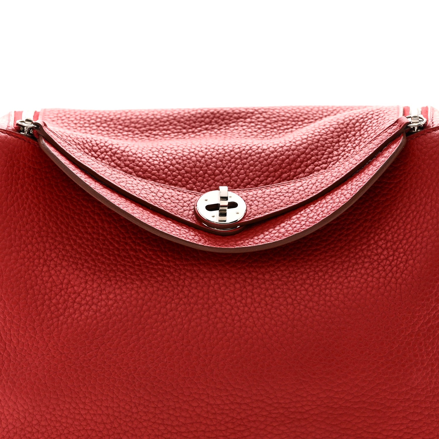 Hermes Taurillon Clemence Lindy 30 Rouge Garance 8 of 12