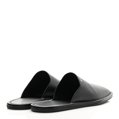 Balenciaga Smooth Calfskin Mens Cozy Slip-On Loafers 45 Black White 4 of 8