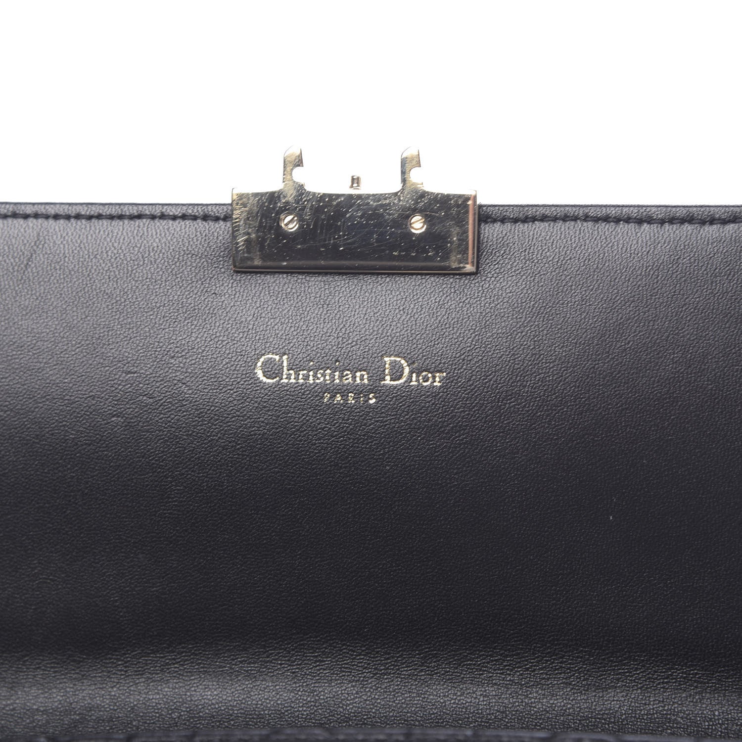 Christian Dior Lambskin Cannage Miss Dior Promenade Pouch Black 6 of 12
