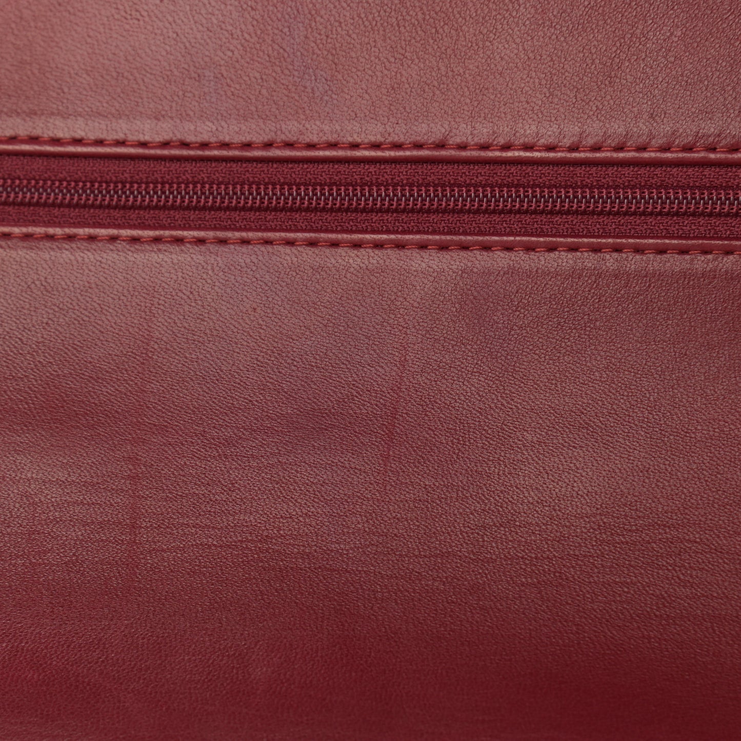 Patent Quilted Maxi Double Flap Red