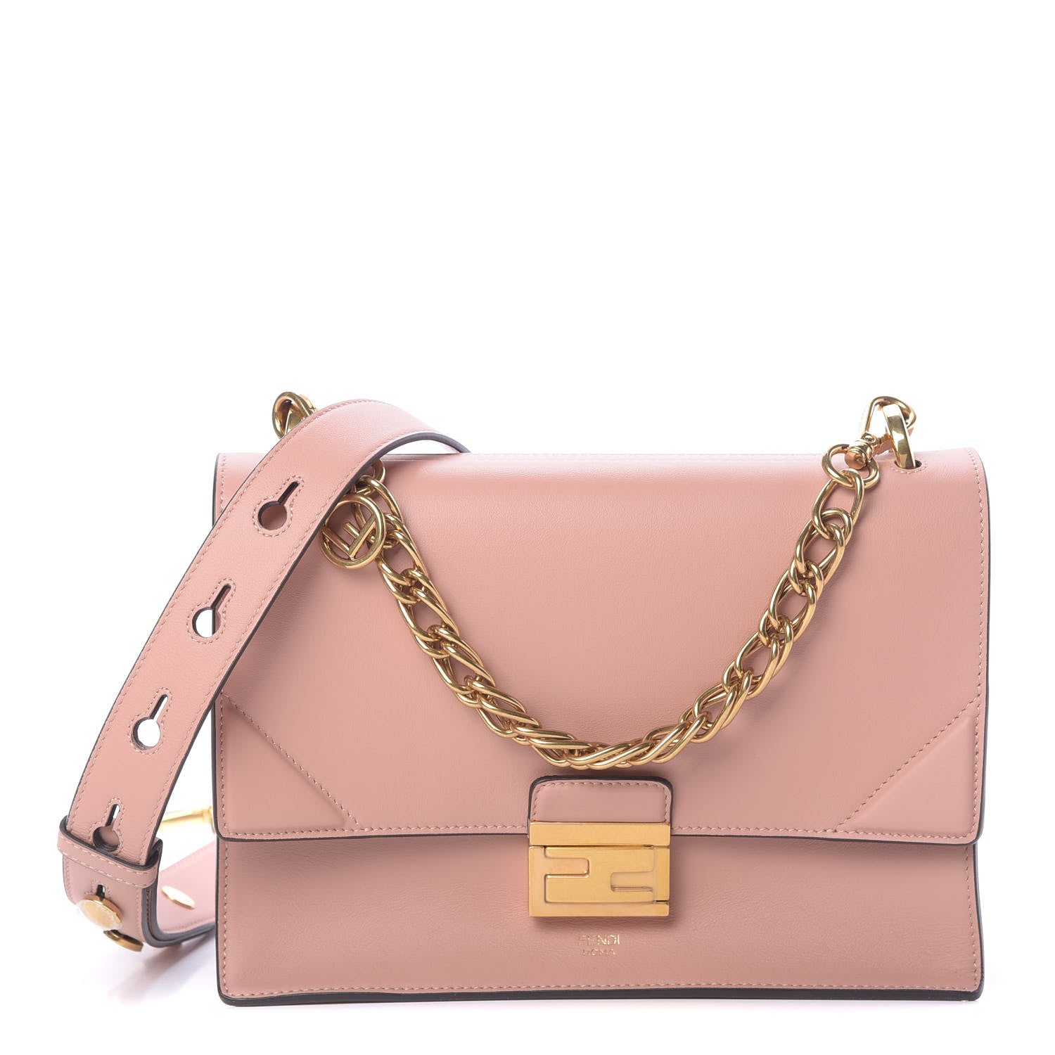 Fendi Vitello Grace Matte F is Fendi Kan U Shoulder Bag Rosa Bourbon 1 of 10