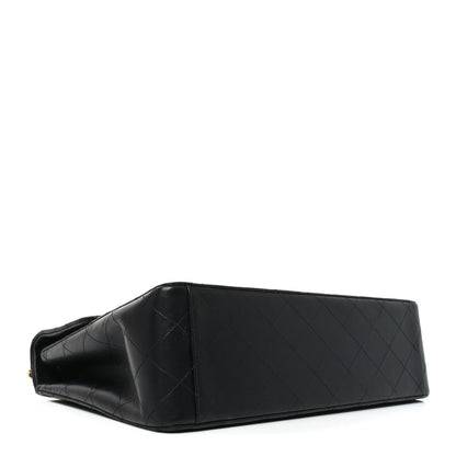 Chanel Lambskin Quilted XL Jumbo Single Flap Black 4 of 10