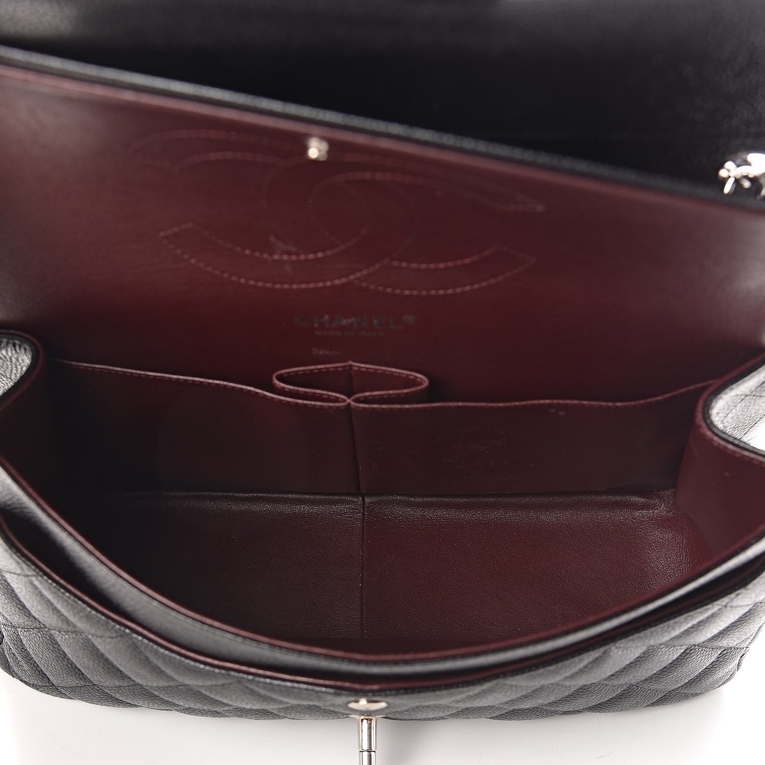 Chanel Caviar Quilted Jumbo Double Flap Black 8 of 11