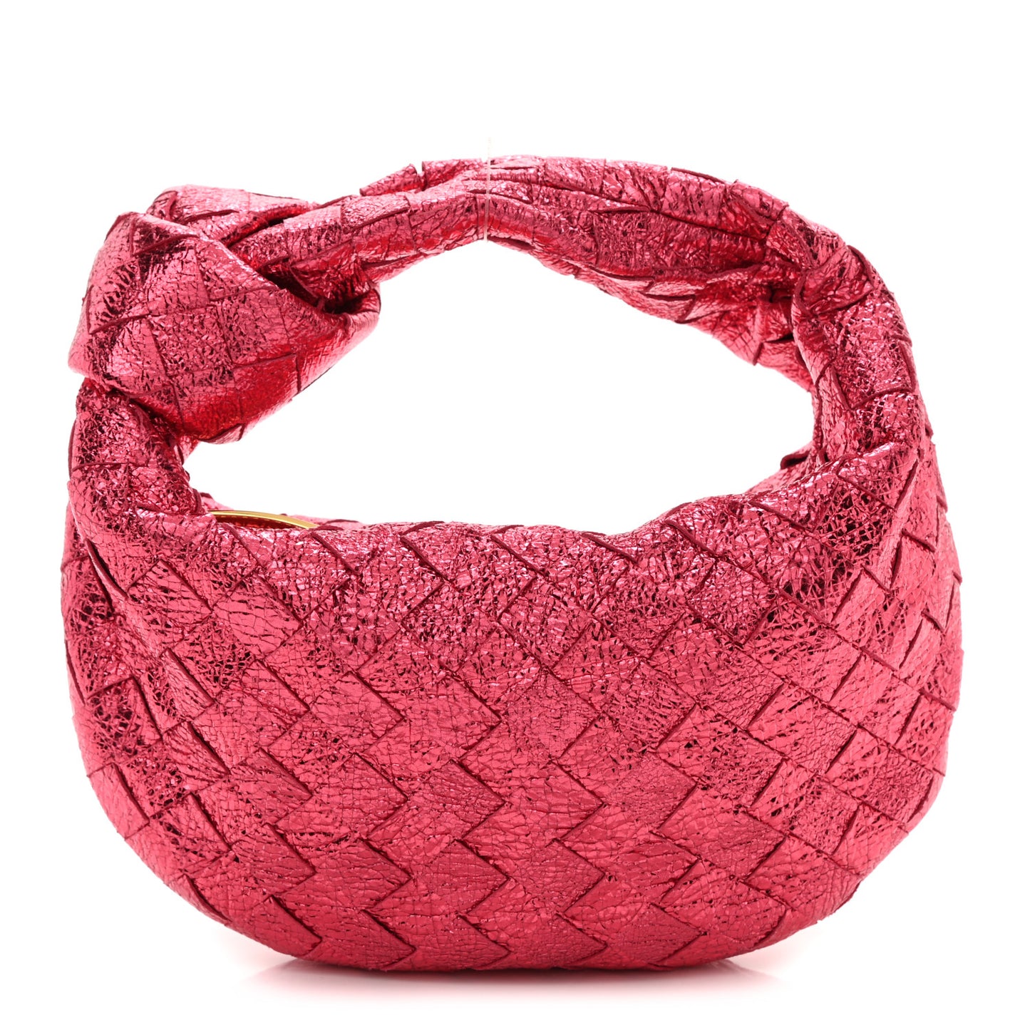 Metallic Nappa Intrecciato Mini Jodie Lollipop