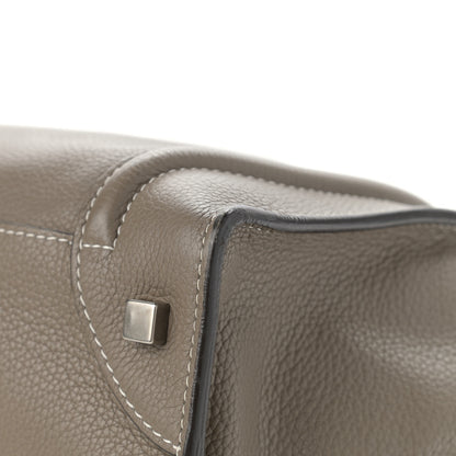 Celine Drummed Calfskin Mini Luggage Souris 12 of 14