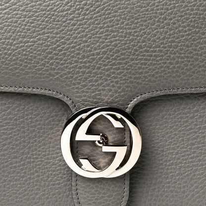 Gucci Dollar Calfskin Interlocking G Shoulder Bag Loess 9 of 11