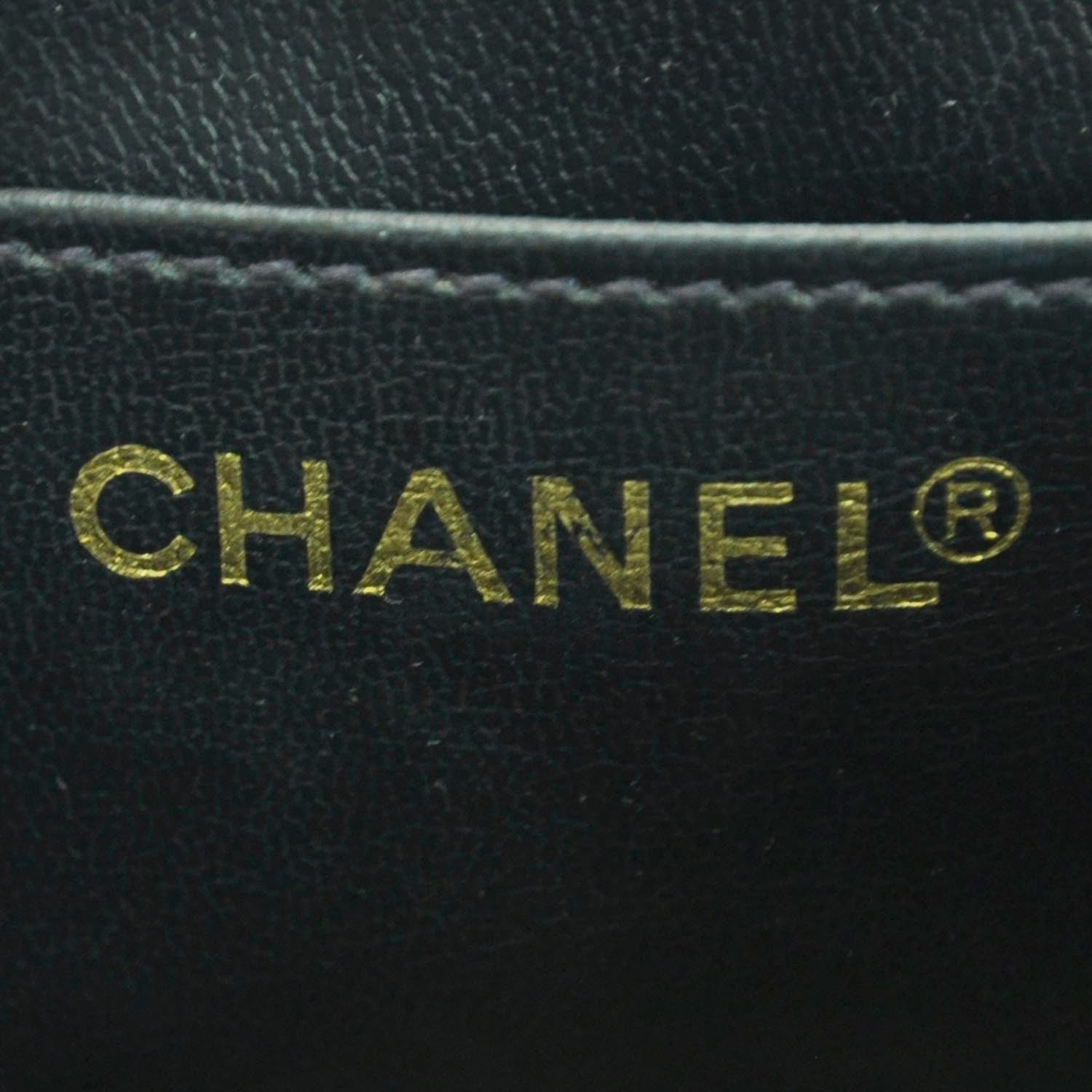 Chanel Caviar Quilted Mini Vanity Bag Navy 9 of 13