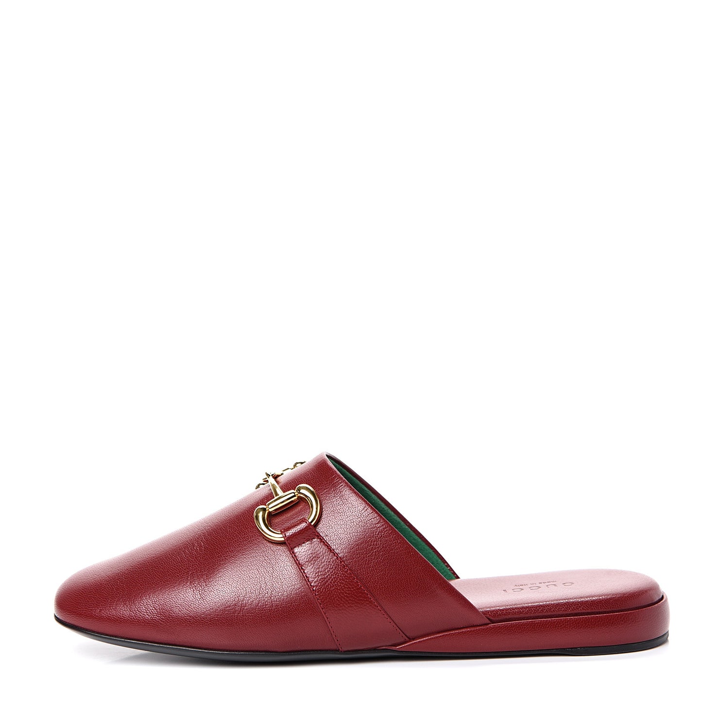 Goatskin Horsebit Pericle Slippers 38.5 Rosso
