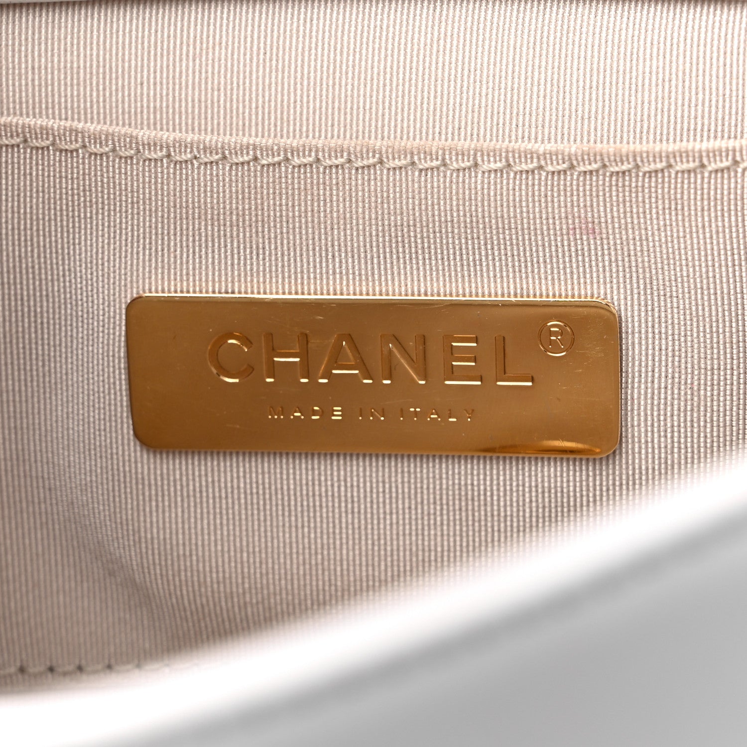 Chanel Lambskin Calfskin Quilted Shoulder Flap Bag Beige White 7 of 15