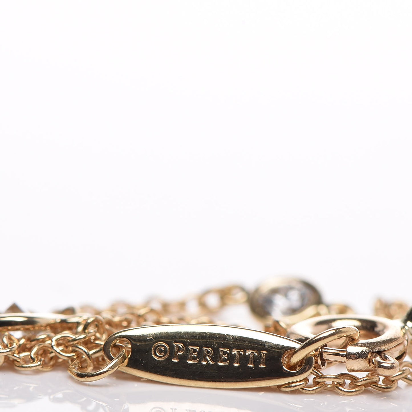 18K Yellow Gold Diamond .15ctw Elsa Peretti Diamonds by the Yard Station Bracelet