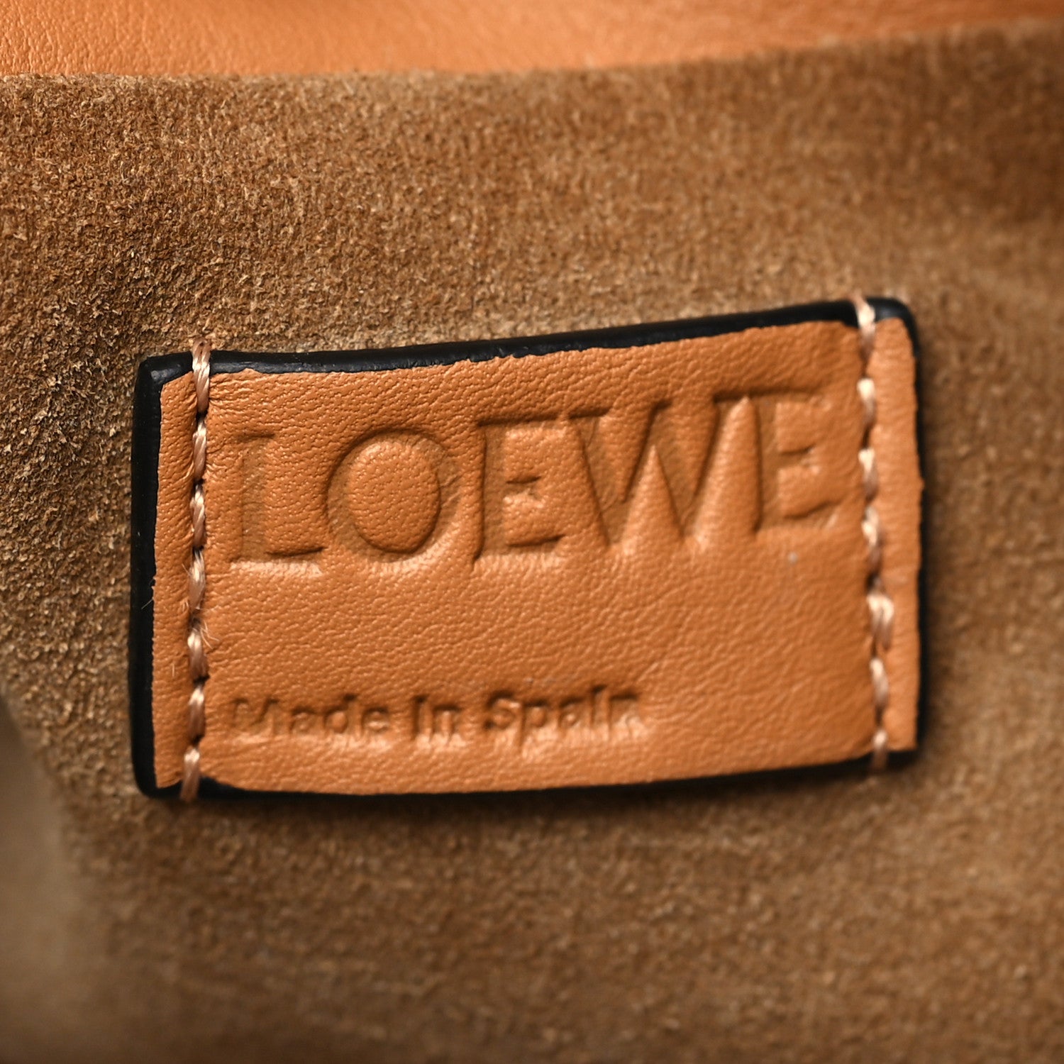 Loewe Calfskin Mini Flamenco Knot Clutch Warm Desert 6 of 9