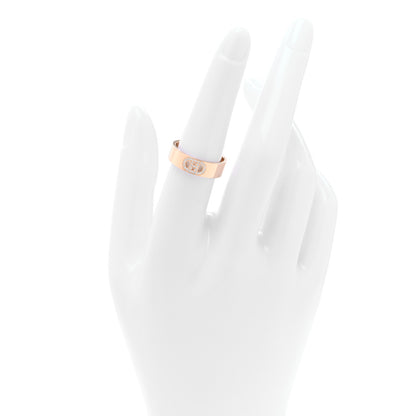 Hermes 18K Rose Gold Diamond PM H D'Ancre Ring 54 7 2 of 5