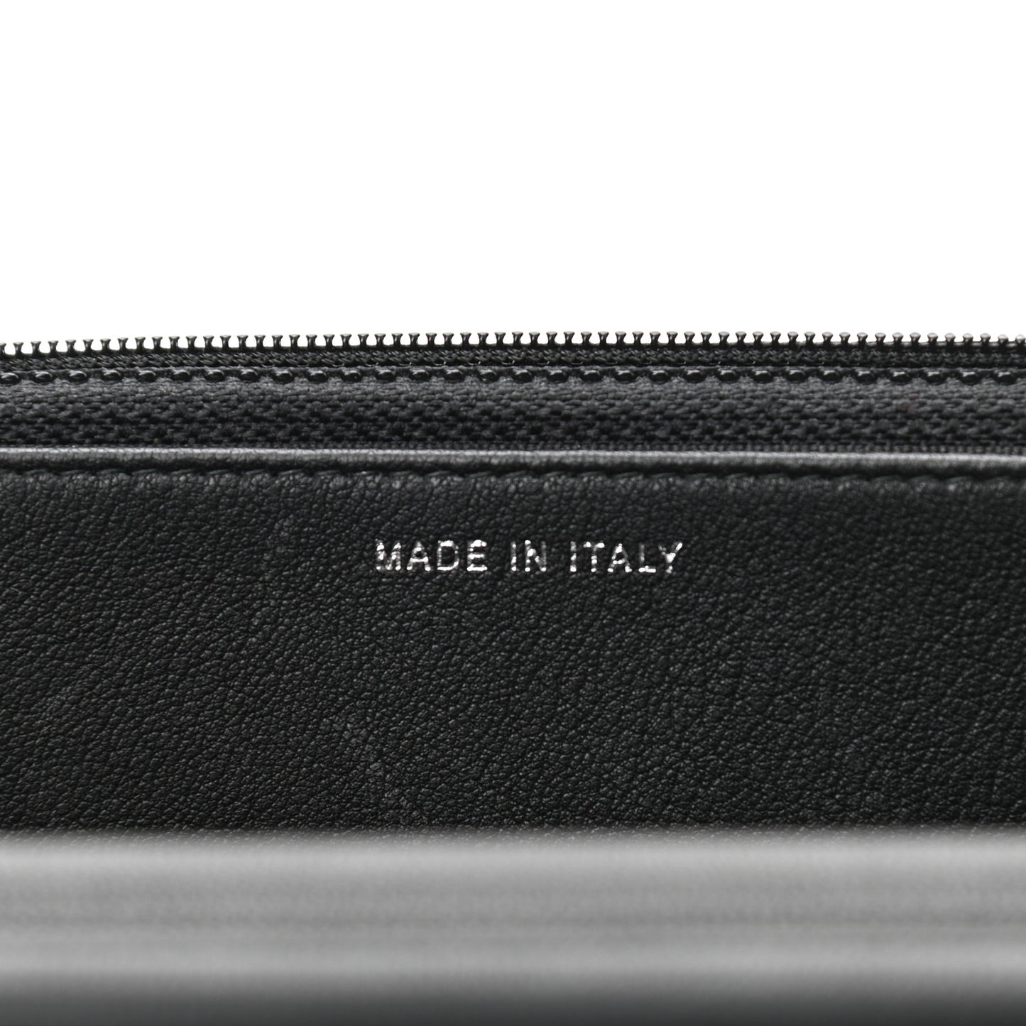 Grained Calfskin Quilted Urban Champion Wallet On Chain WOC Black