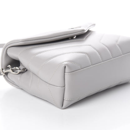 Saint Laurent Calfskin Y Quilted Monogram Toy Loulou Satchel Granite 5 of 8