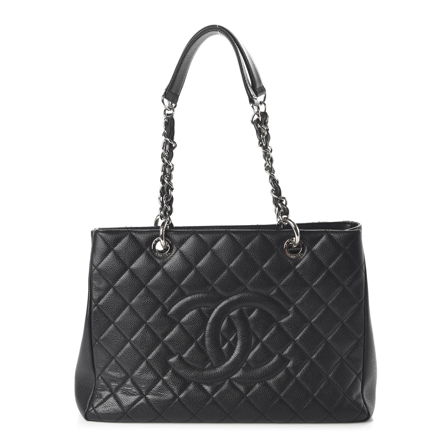 Chanel Caviar Quilted Grand Shopping Tote GST Black 1 of 10