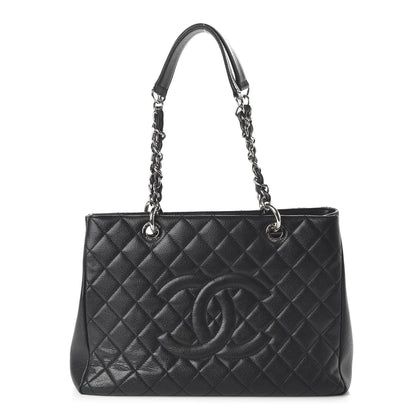 Chanel Caviar Quilted Grand Shopping Tote GST Black 1 of 10