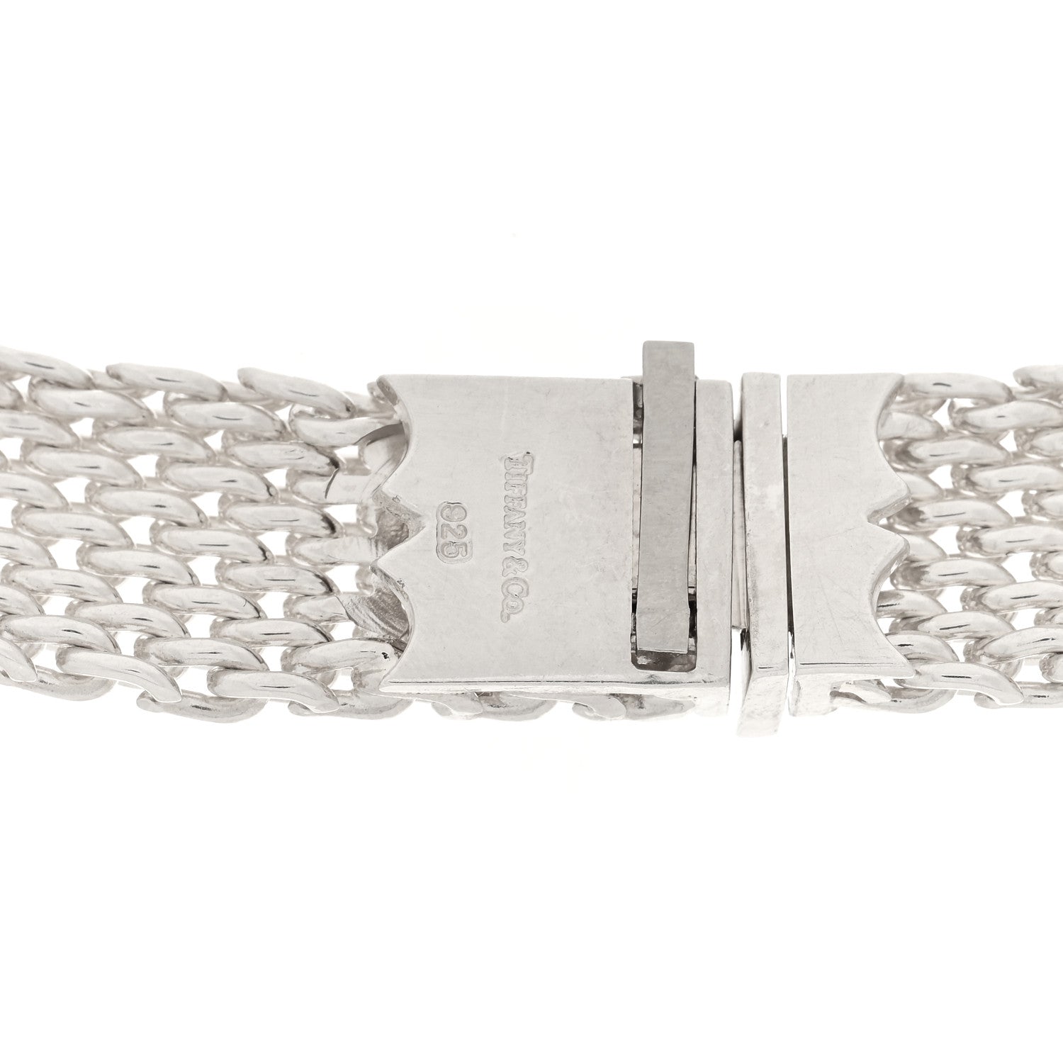 Tiffany Sterling Silver Somerset Mesh Necklace 5 of 5