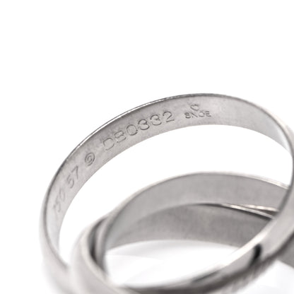 Cartier 18K White Gold Classic Trinity Ring 57 8 4 of 4