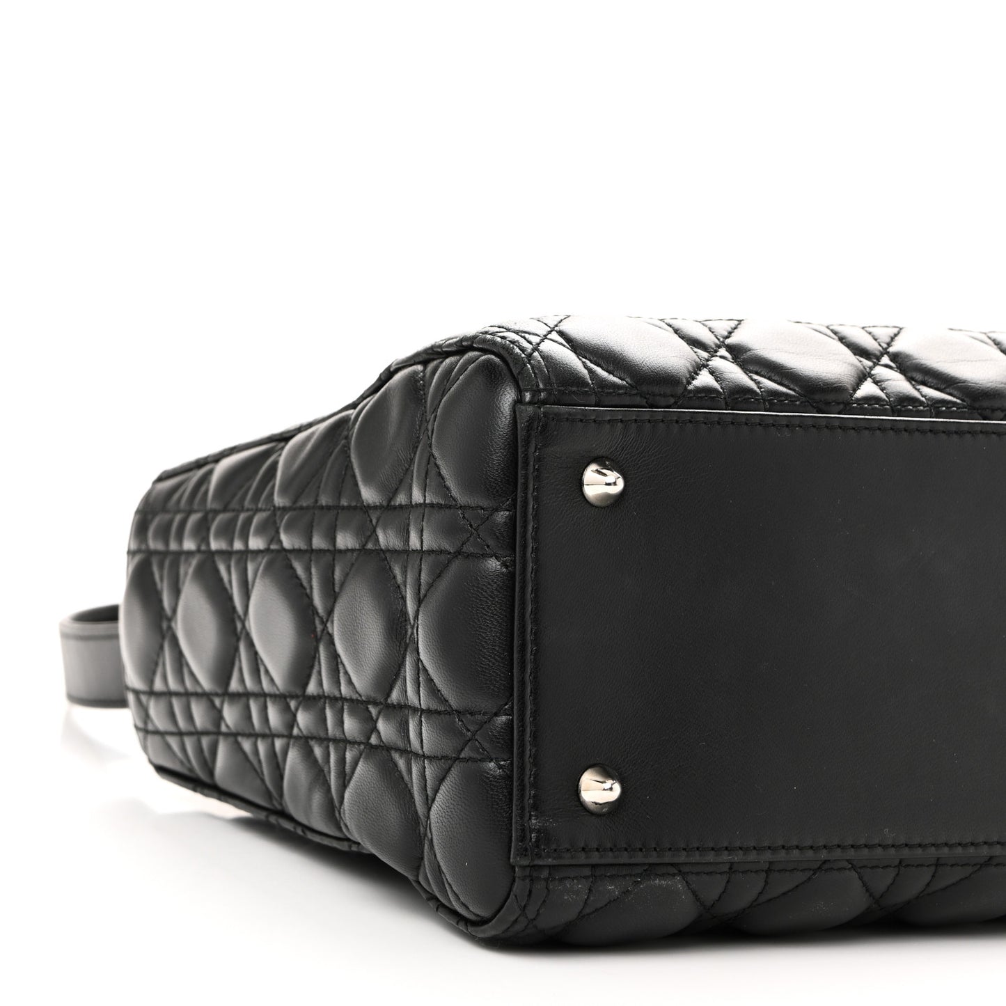 Lambskin Cannage Medium Lady Dior Black