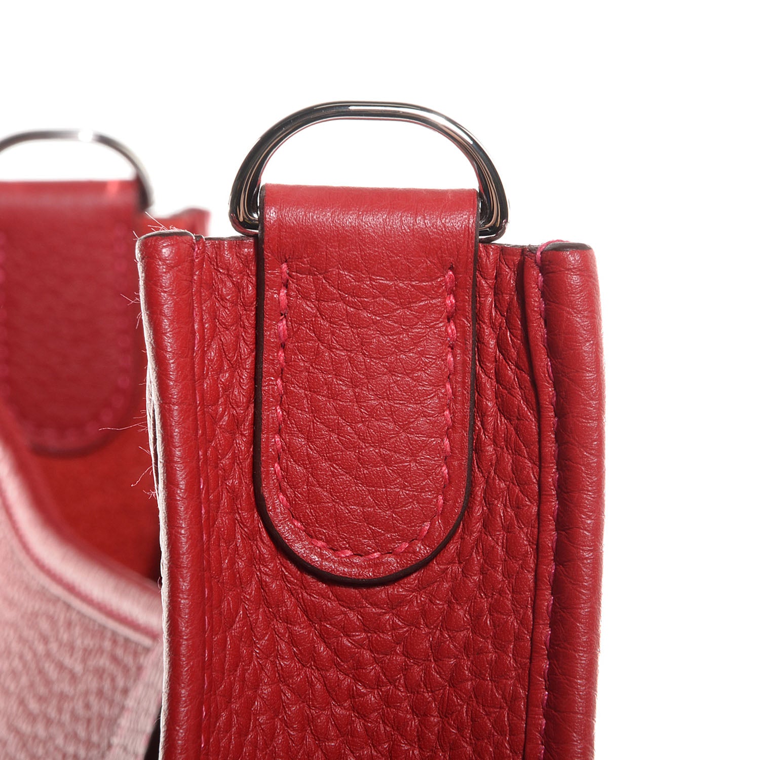 Hermes Taurillon Clemence Evelyne III GM Rouge Casaque 5 of 15