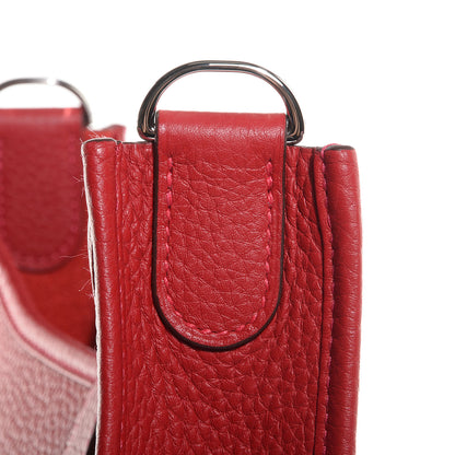 Hermes Taurillon Clemence Evelyne III GM Rouge Casaque 5 of 15