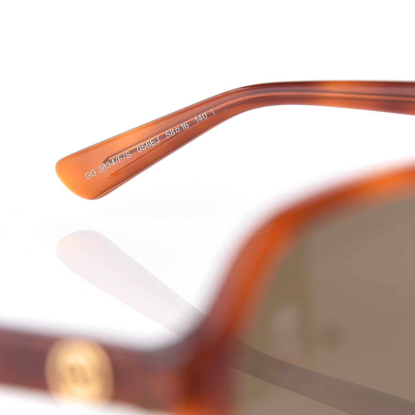 Acetate Square Frame Sunglasses GG 3834/F/S Tortoise