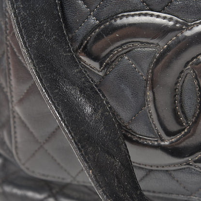 Chanel Lambskin Quilted CC Tote Black 17 of 24