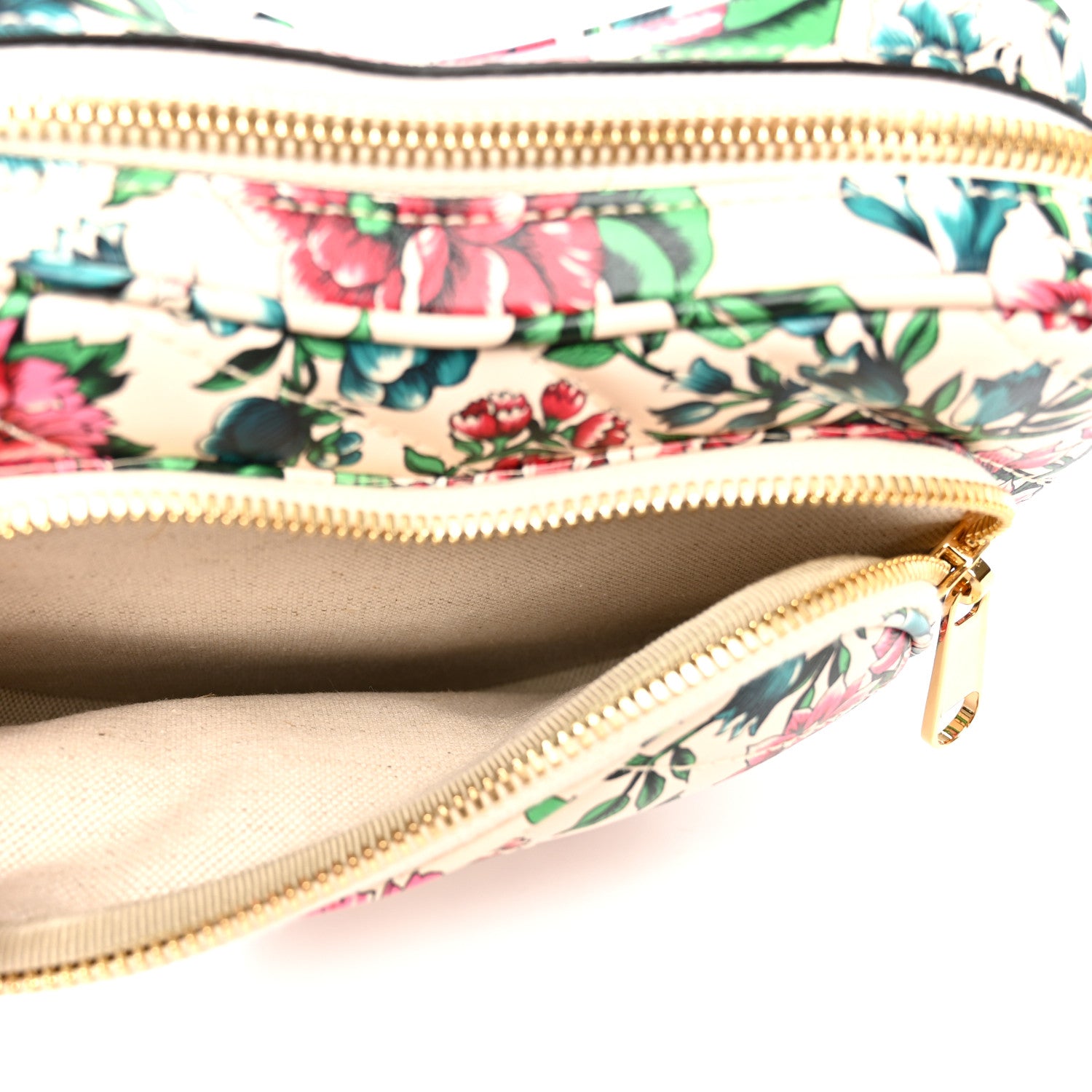 Gucci Calfskin Brit Roses Print Matelasse Diagonal Mini