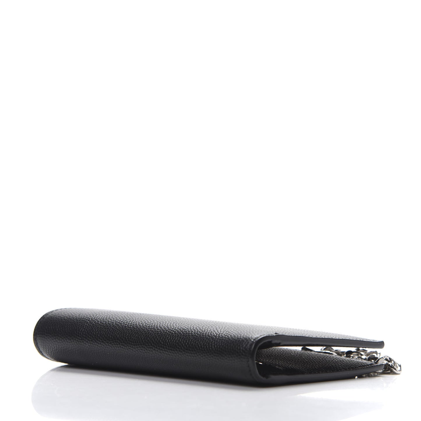 Grain De Poudre North South Chain Wallet Black