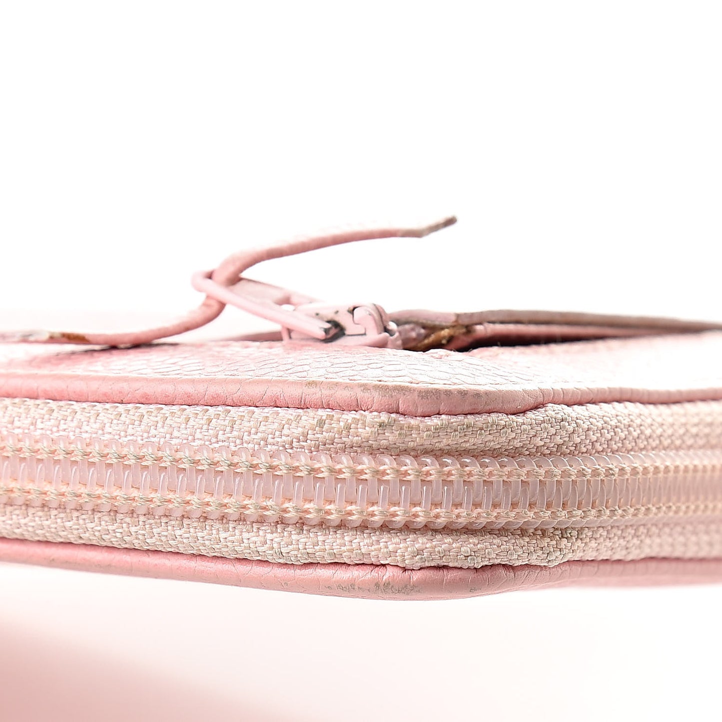 Caviar Zip Around Wallet Pink