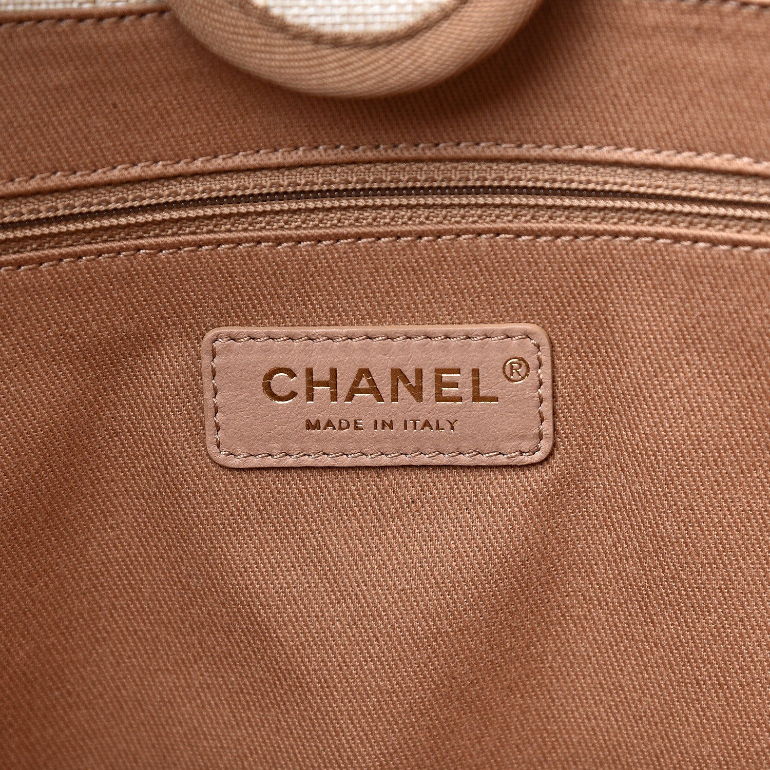 Chanel Mixed Fibers Calfskin Striped Small Deauville Tote Beige 5 of 10